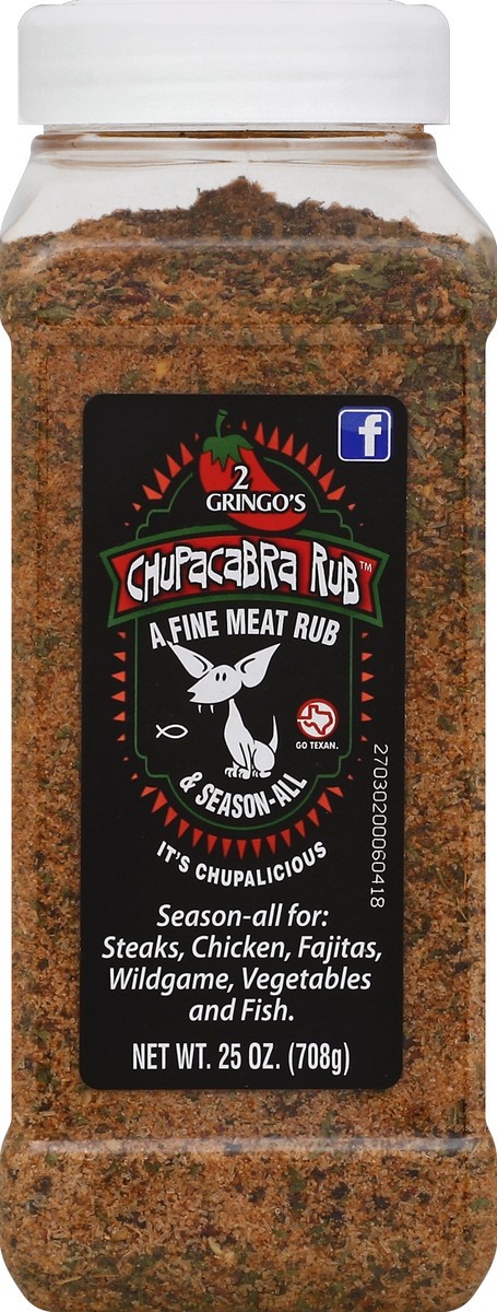 slide 2 of 2, 2 Gringo's Chupacabra Season-All Rub, 25 oz