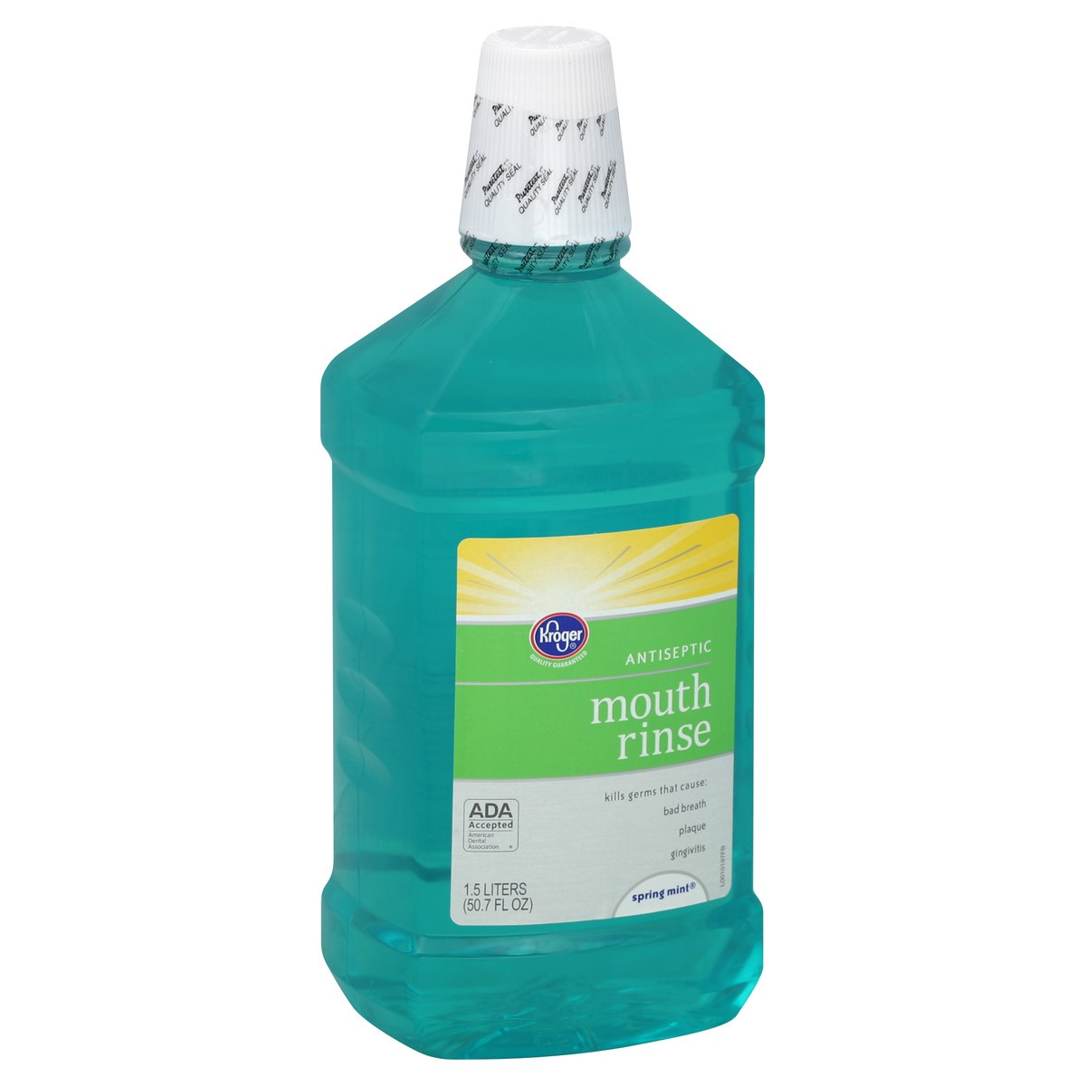 slide 2 of 3, Kroger Antiseptic Mint Burst Mouth Rinse, 50.7 fl oz