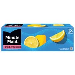 Minute Maid Pink Lemonade Fridge Pack Cans, 12 fl oz, 12 Pack