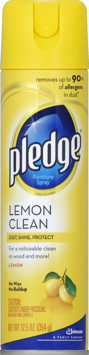 slide 3 of 3, Pledge Furniture Polish, Lemon, 9.7 oz