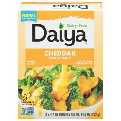 Daiya Dairy-Free Cheddar Cheese Sauce 3 - 4.7 oz Pouches