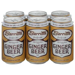 Barritt's Bermuda Stone Ginger Beer 6 - 12 fl oz Cans