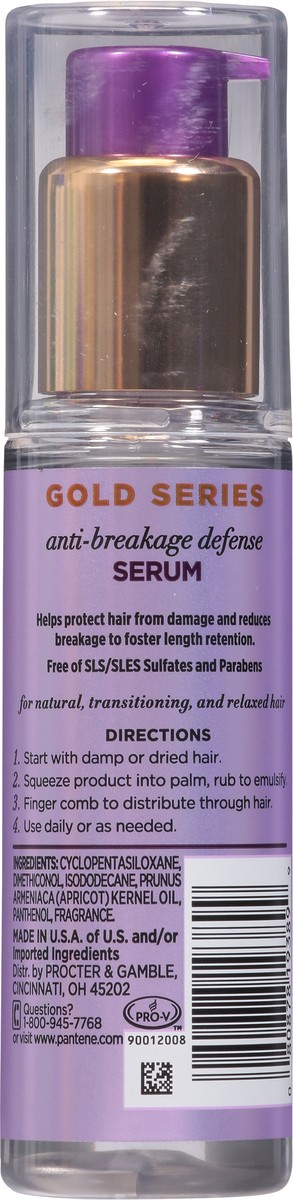 slide 5 of 9, Pantene Gold Series New Length Anti-Breakage Defense Serum - 3 fl oz, 3 fl oz