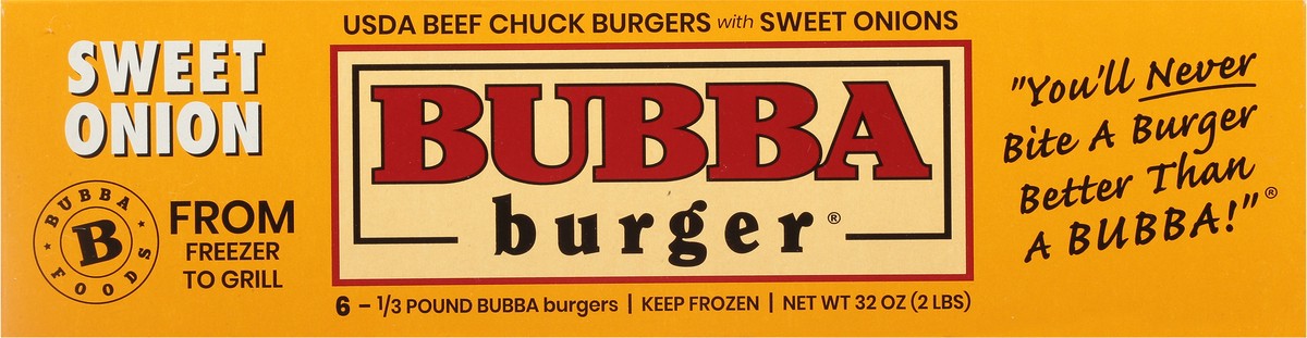 BUBBA burger Original Beef 2lbs. 6 Burgers