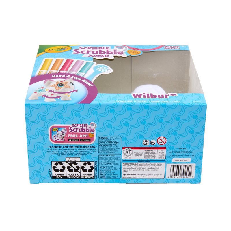 slide 8 of 8, Crayola Scribble Scrubbie Jumbo Pet, 1 ct