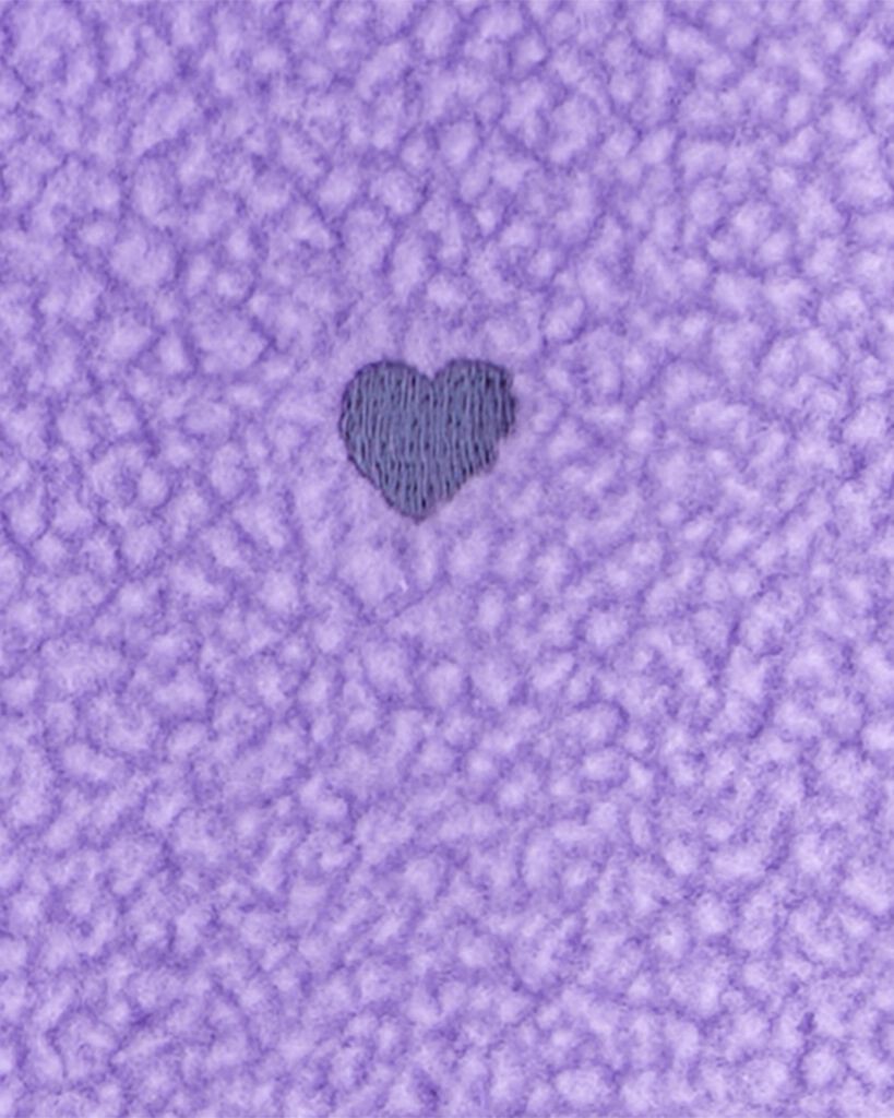 slide 2 of 2, Oshkosh Baby Embroidered Teddy-Fleece Jacket Purple 24M, 1 ct