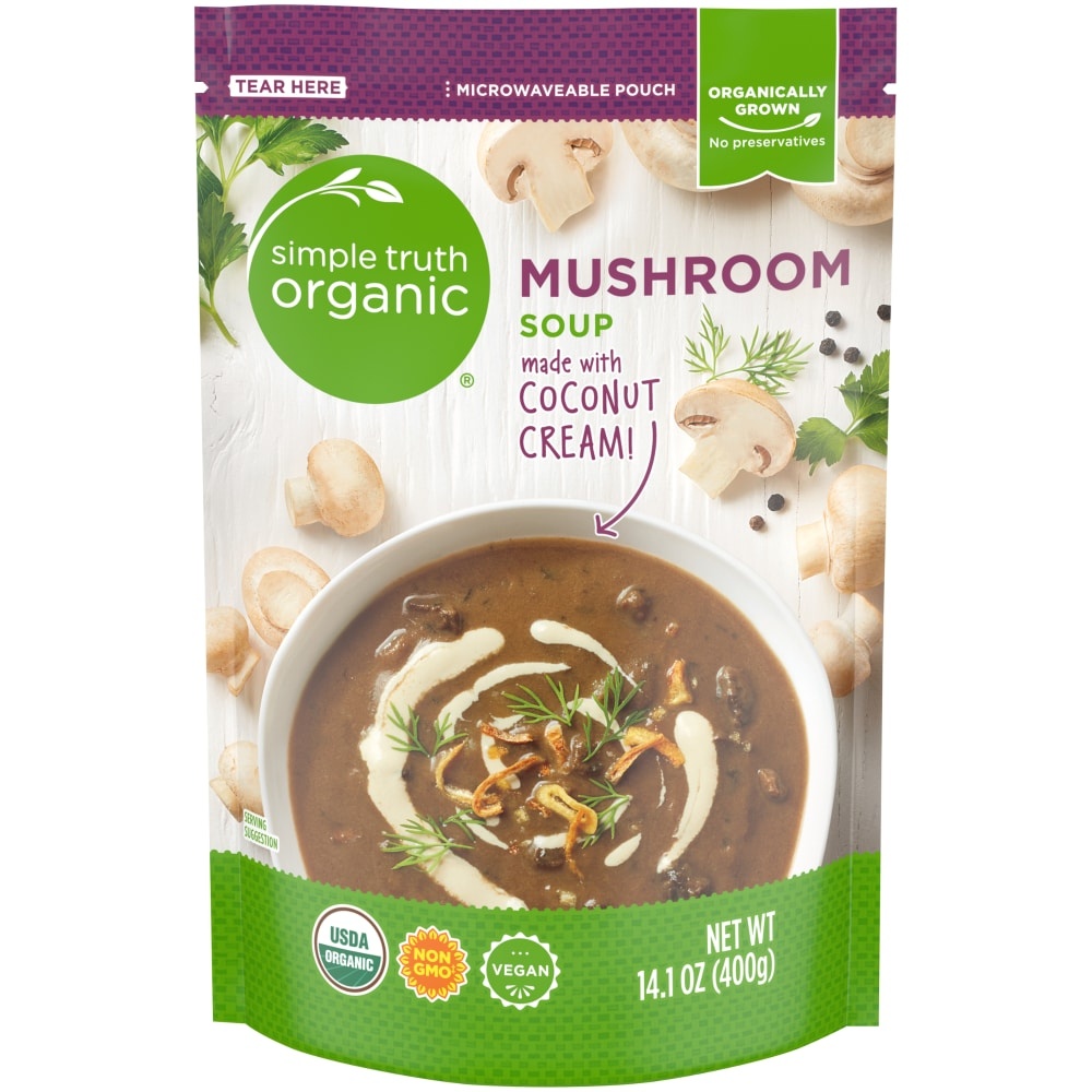 slide 1 of 1, Simple Truth Organic Mushroom Soup, 14.1 oz