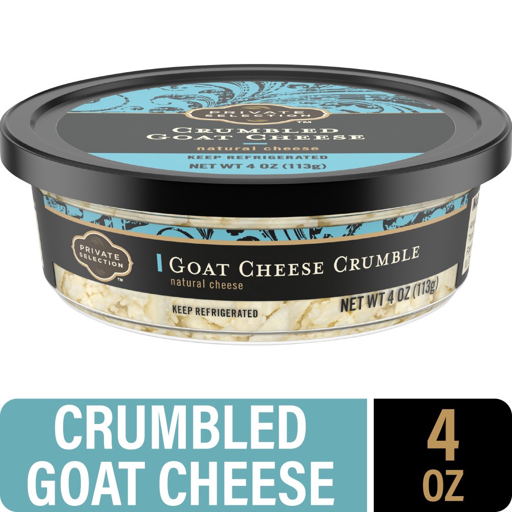 slide 1 of 3, Private Selection Crumbled Goat Cheese, 4 oz