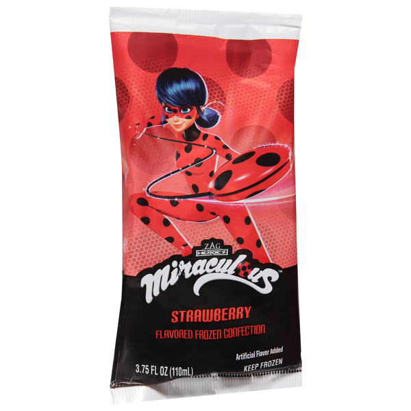 slide 1 of 1, Miraculous Ladybug Bar Frozen Confection, Strawberry Flavored, 3.75 fl oz