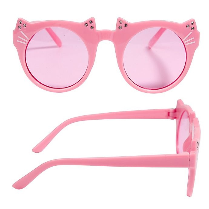 slide 1 of 1, On The Verge Cat Frame Sunglasses - Pink, 1 ct