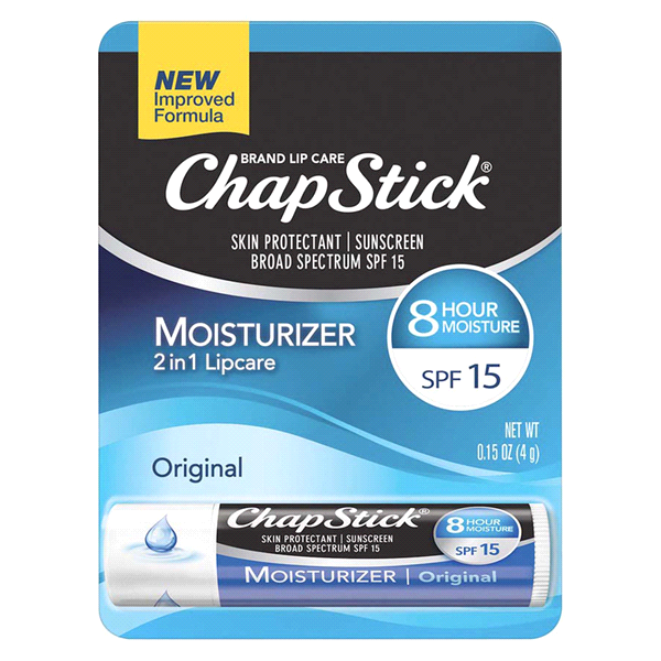 slide 1 of 1, ChapStick Original Moisturizer Skin Protectant, 0.15 oz