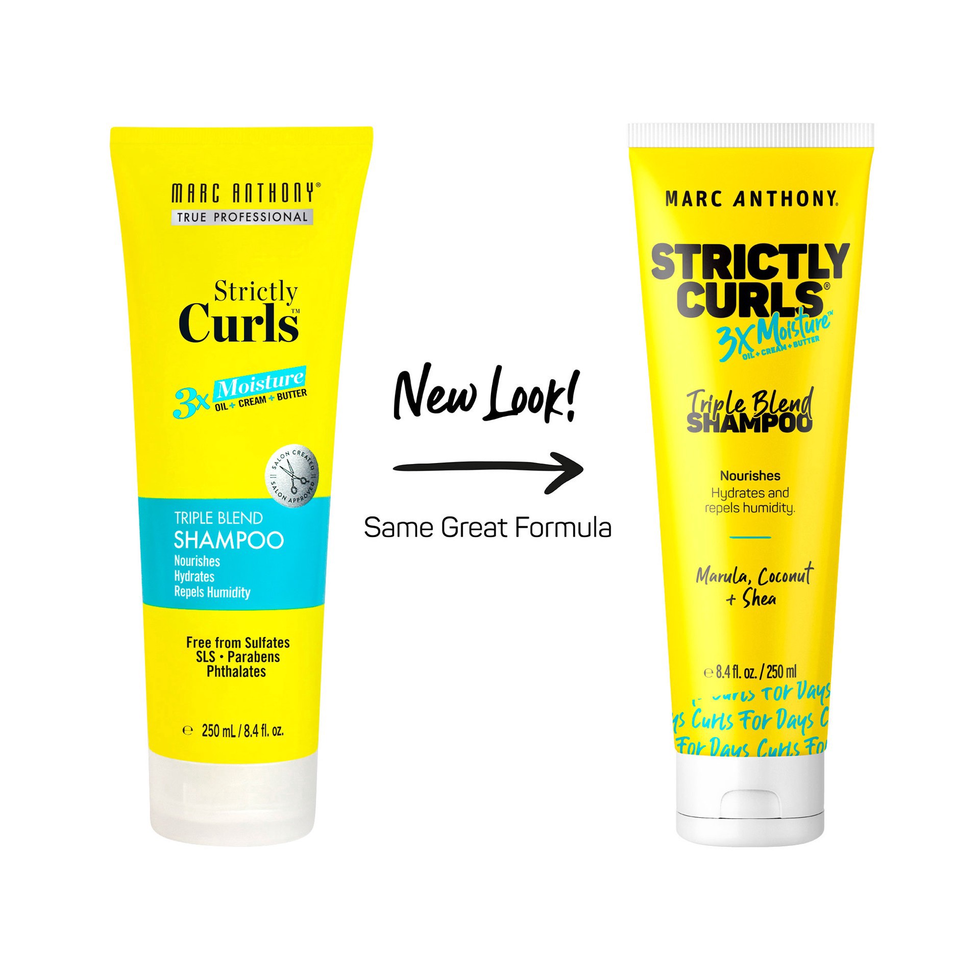 slide 3 of 5, Marc Anthony True Professional Strictly Curls 3X Moisture Triple Blend Shampoo, 8.4 oz