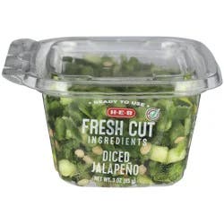 H-E-B Fresh Diced Jalapeno - Single Serve