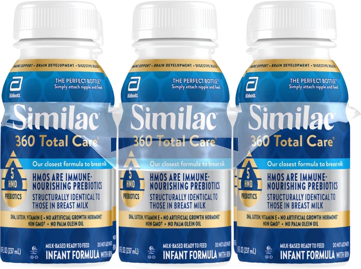 slide 10 of 11, Similac Advance Infant Formula Ready-To-Feed 6-8 fl oz Bottle, 6 ct