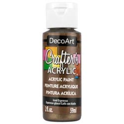 Deco Art Crafters Acrylic Paint - 2 oz Iced Espresso