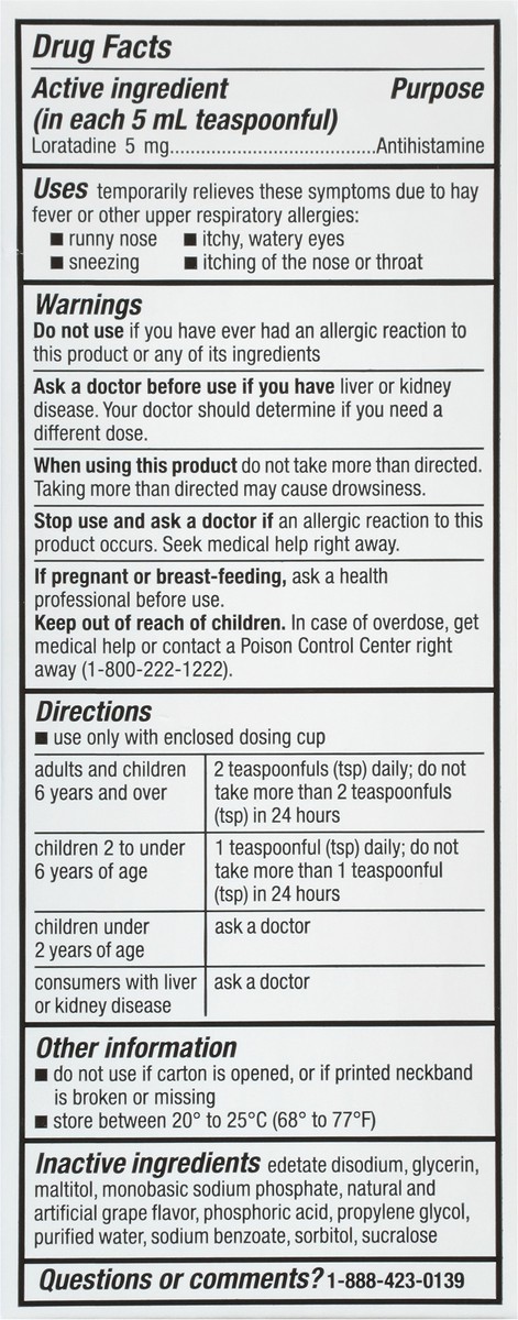 slide 9 of 10, TopCare Children's Loratadine Syrup, 4 oz