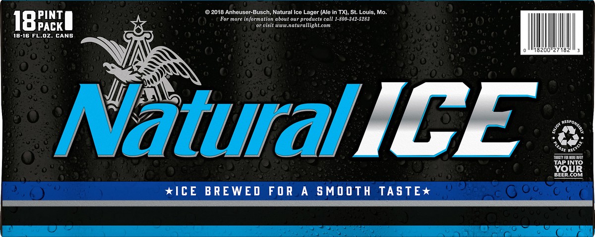 slide 5 of 8, Natural Light 18 Pint Pack Beer 18 ea, 18 ct