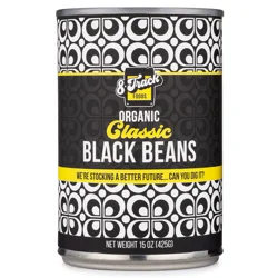 8 Track Foods Classic Orgnaic Black Beans 15 oz