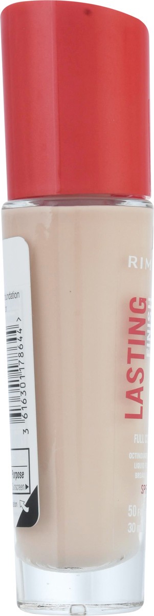 slide 9 of 13, Rimmel London London SPF 20 Fair Porcelain 050 Lasting Finish Full Coverage Liquid Foundation 1 fl oz, 30 ml
