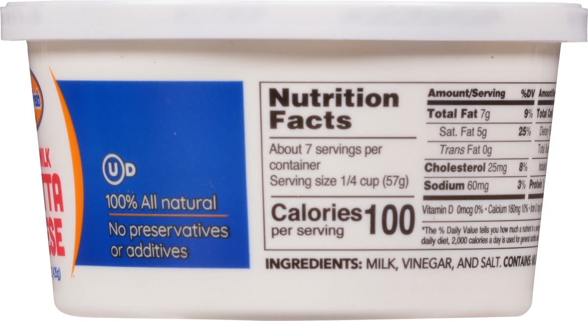 slide 9 of 14, Dairy Fresh Whole Milk Ricotta Cheese 15 oz, 15 oz