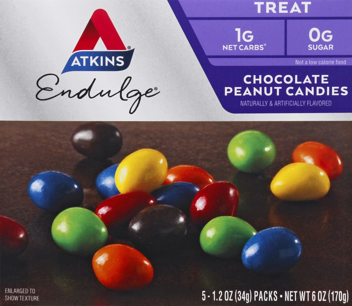 slide 9 of 9, Atkins Endulge Chocolate Peanut Candies, 5 ct; 1.2 oz