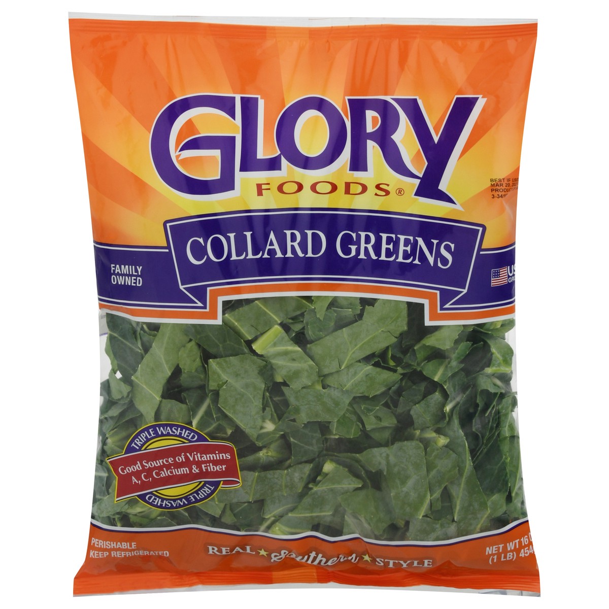 slide 9 of 14, Glory Foods Greens Collard, 16 oz, 16 oz