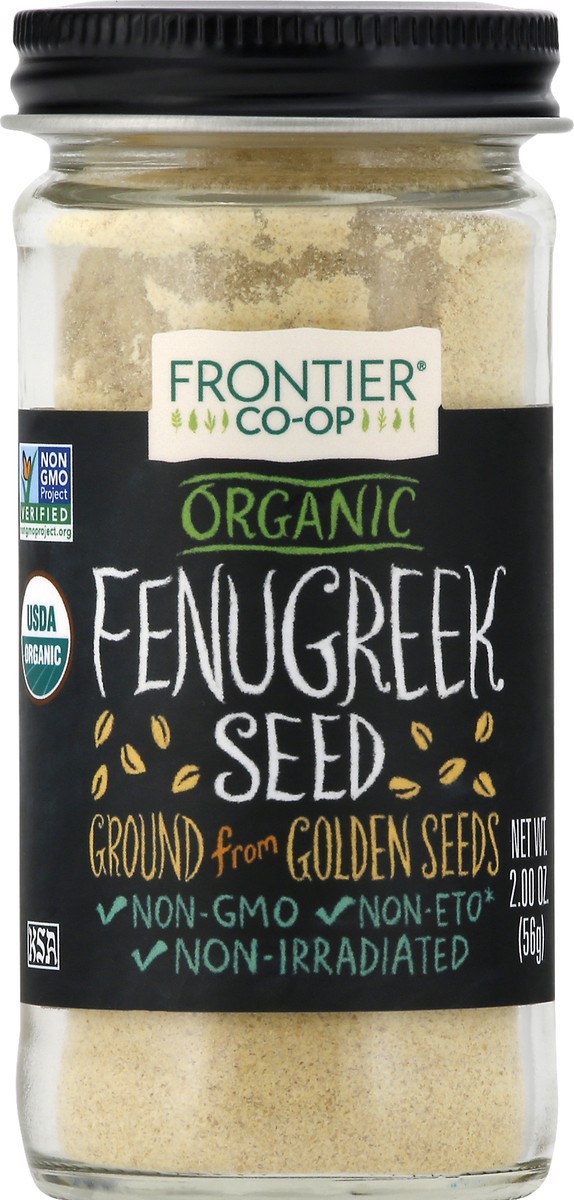 slide 2 of 10, Frontier Co Op Frontier Organic Ground Fenugreek Seed, 2 oz