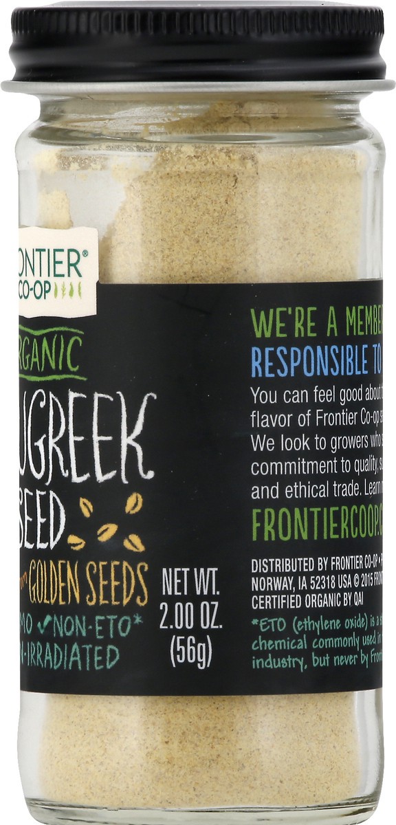 slide 6 of 10, Frontier Co Op Frontier Organic Ground Fenugreek Seed, 2 oz