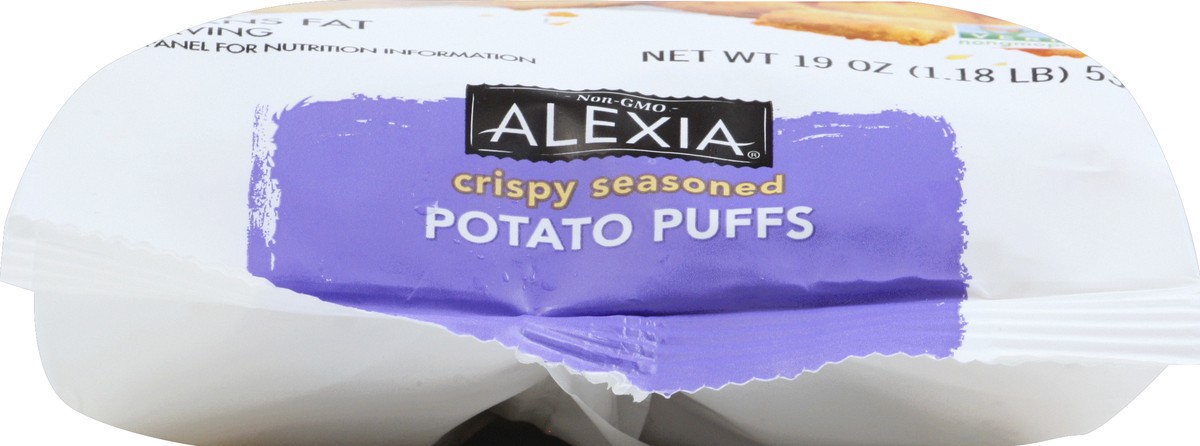 slide 2 of 8, Alexia Crispy Seasoned Potato Puffs With Roasted Garlic And Cracked Black Pepper, 19 oz