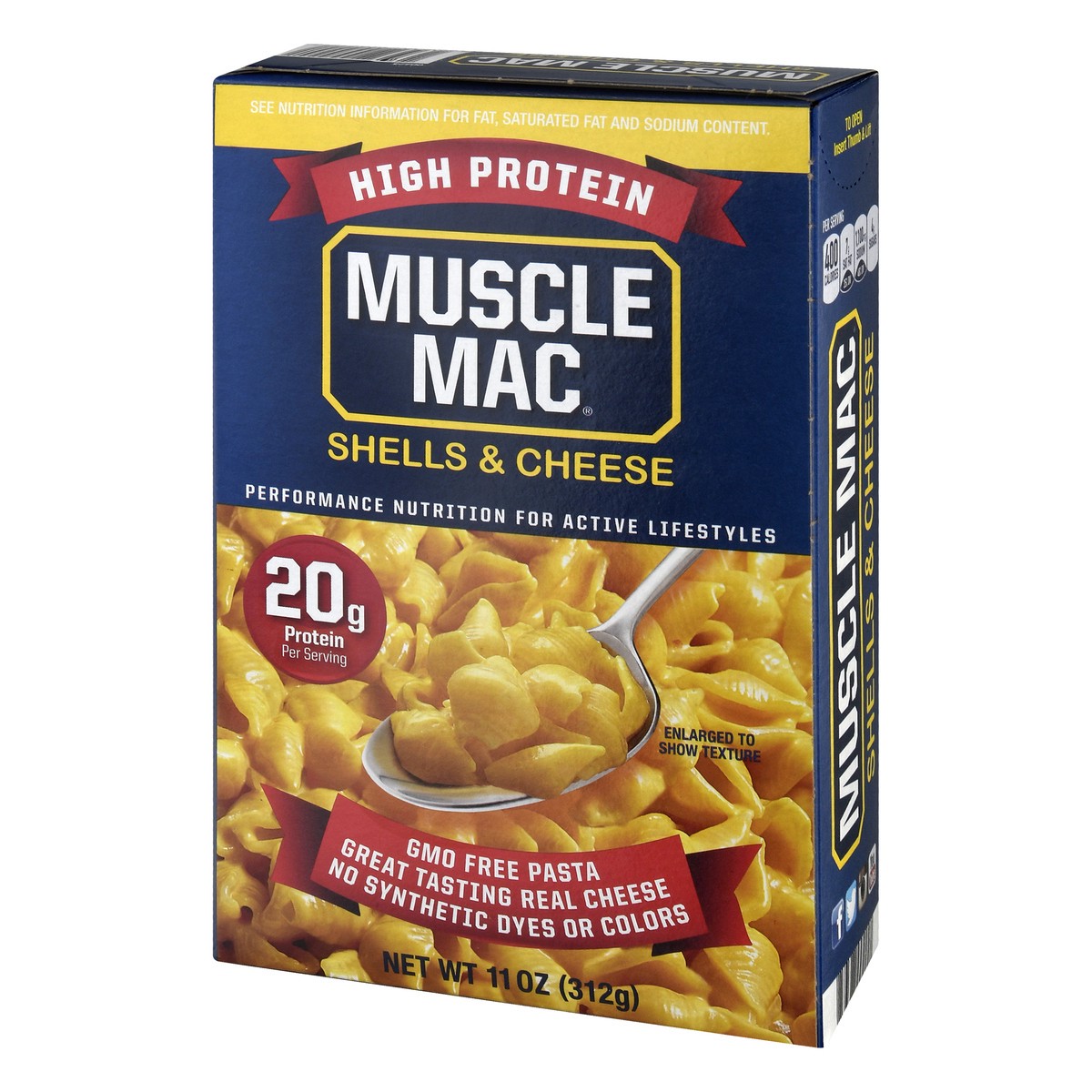 slide 12 of 14, Muscle Mac High Protein Shells & Cheese, 11 oz