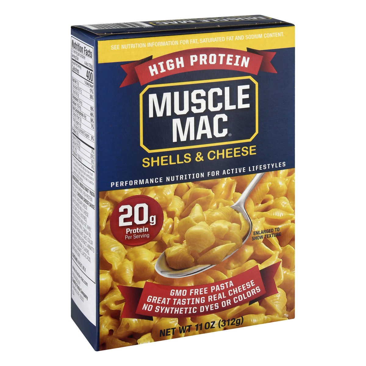 slide 11 of 14, Muscle Mac High Protein Shells & Cheese, 11 oz