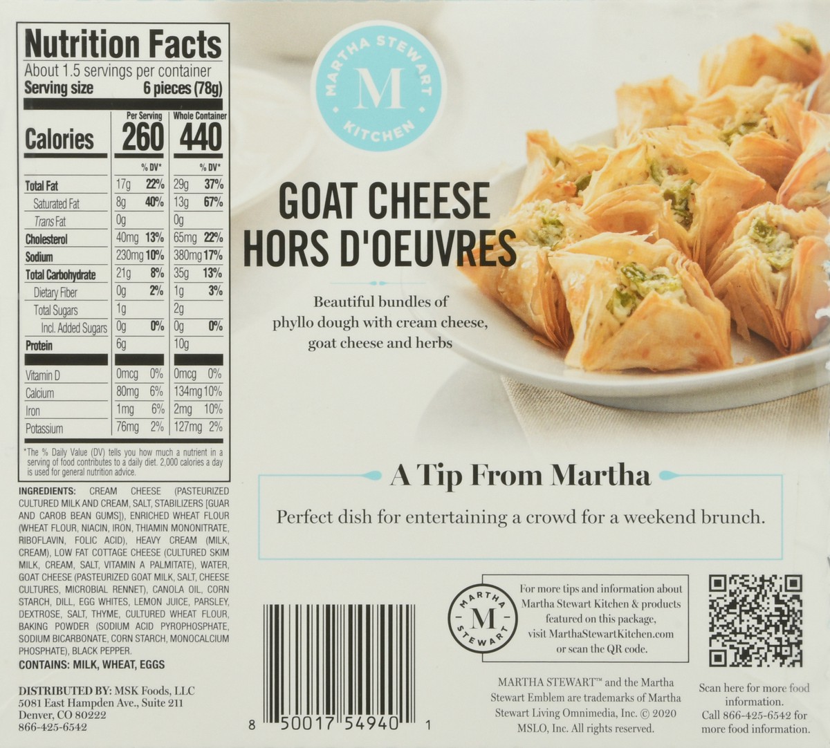 slide 8 of 13, Martha Stewart Kitchen Goat Cheese Hors D'oeuvres, 4.58 oz