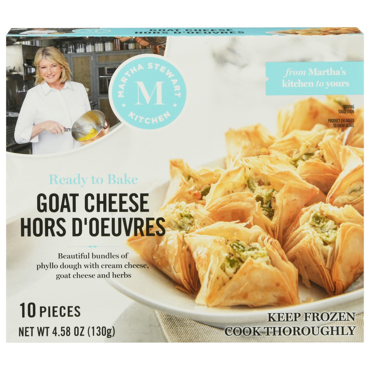 slide 1 of 13, Martha Stewart Kitchen Goat Cheese Hors D'oeuvres, 4.58 oz