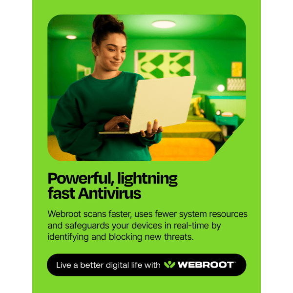 slide 2 of 6, Webroot Internet Security With Antivirus Protection 2020, For 3 Pc And Apple Mac Devices, 1-Year Subscription, Traditional Disc, 1 ct