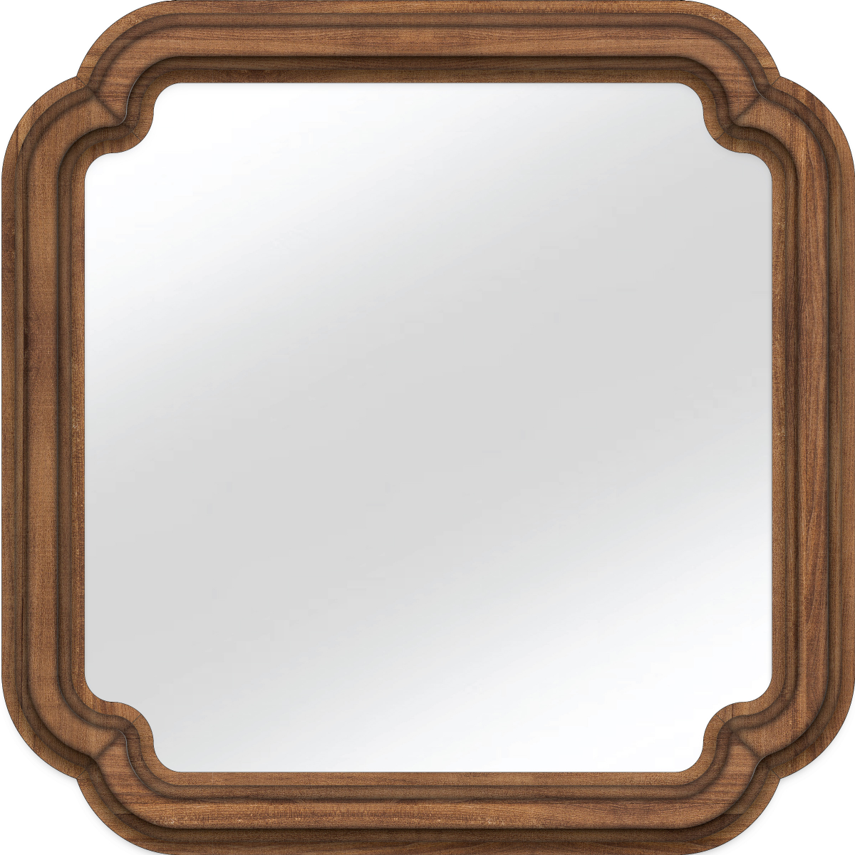 slide 1 of 1, New View Wood Frame Mirror 16x16, 1 ct