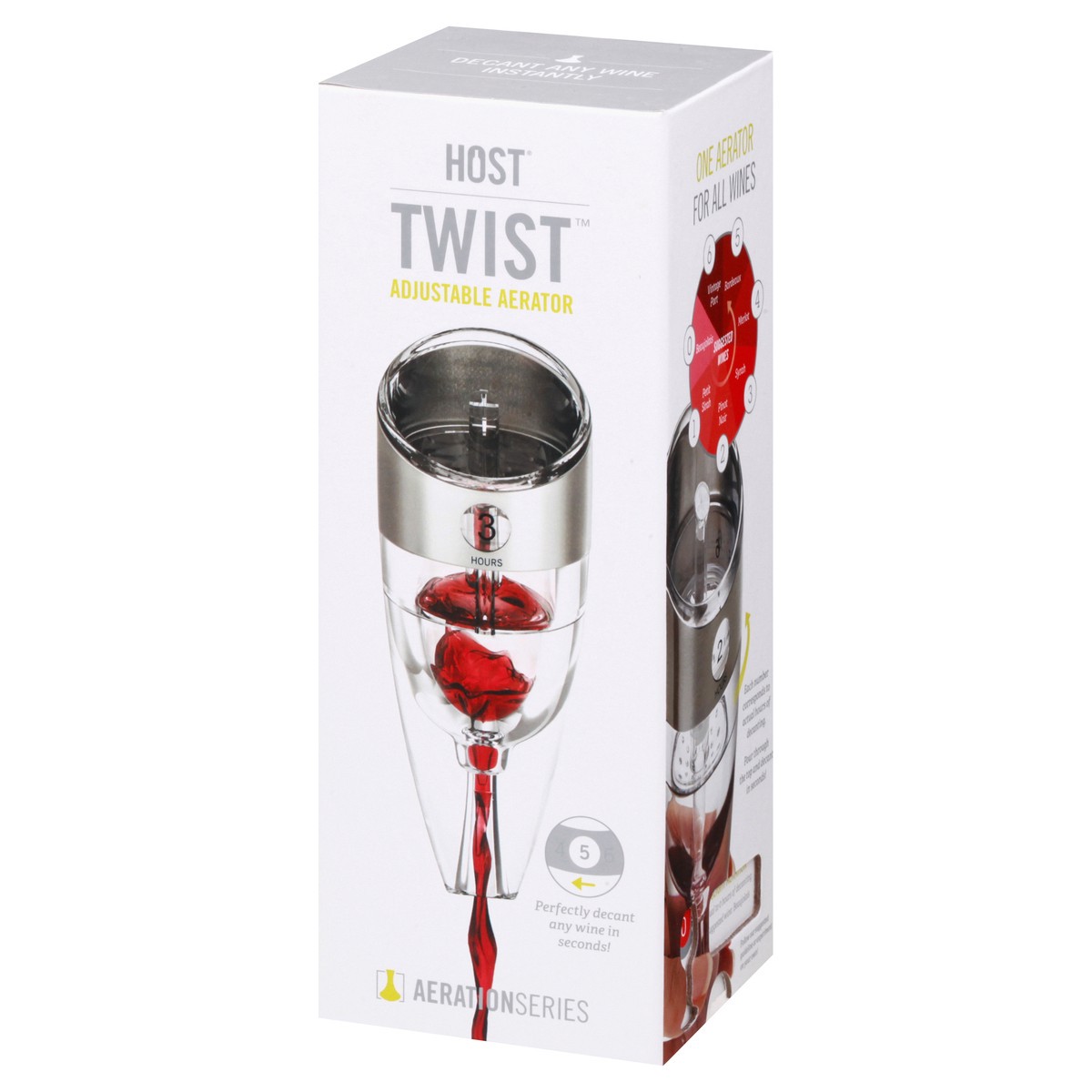 slide 4 of 8, HOST Twist Adjustable Aerator 1 ea, 1 ct