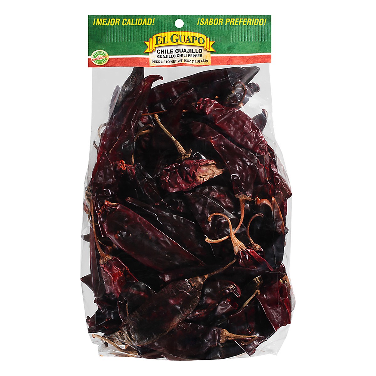 slide 6 of 7, El Guapo Whole Guajillo Chili Pods (Chile Guajillo Entero), 16 oz, 16 oz