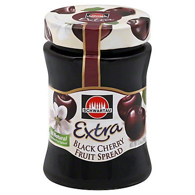 slide 1 of 1, Schwartau Extra Black Cherry Jam, 12 oz