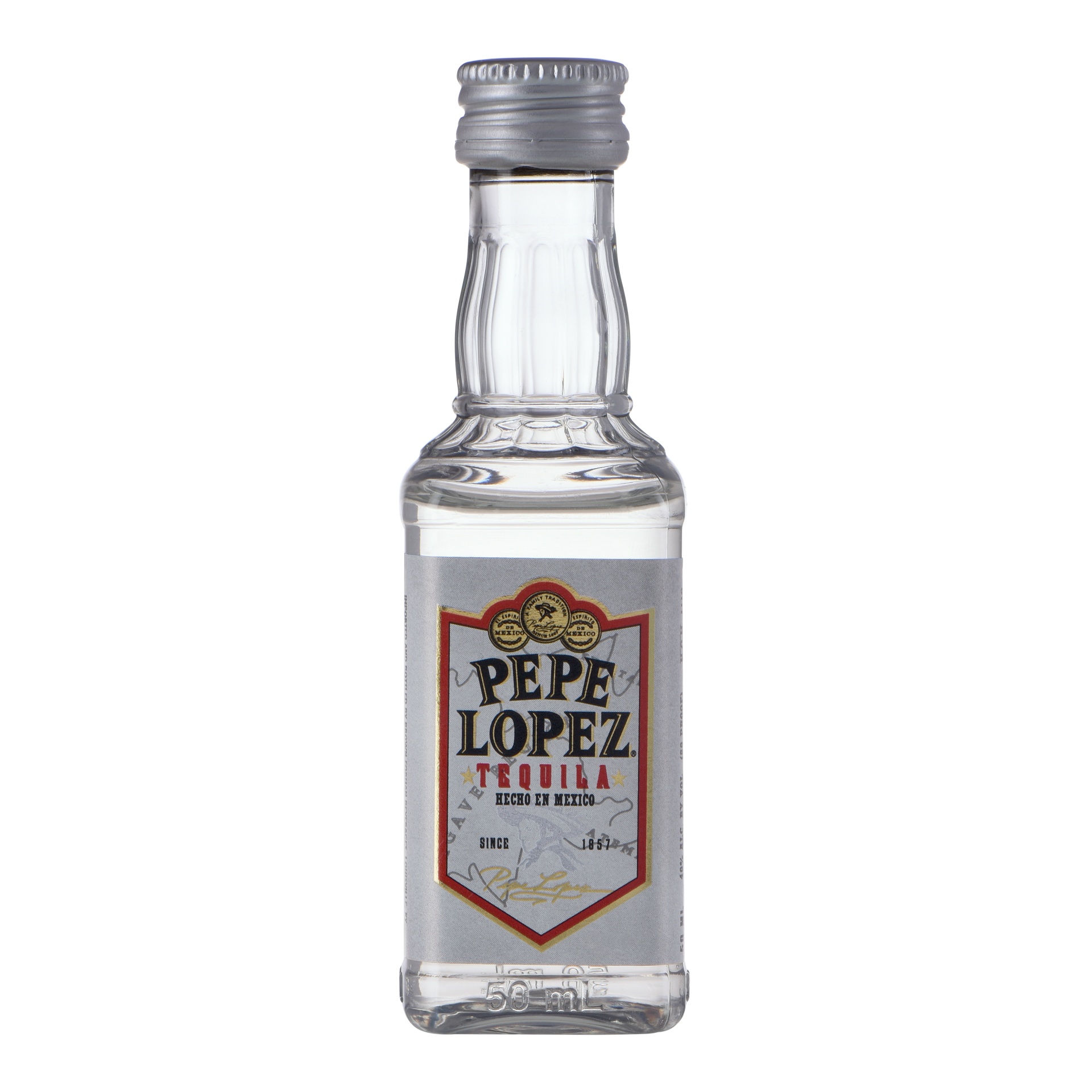 slide 1 of 1, Pepe Lopez Silver Tequila PET, 50 ml