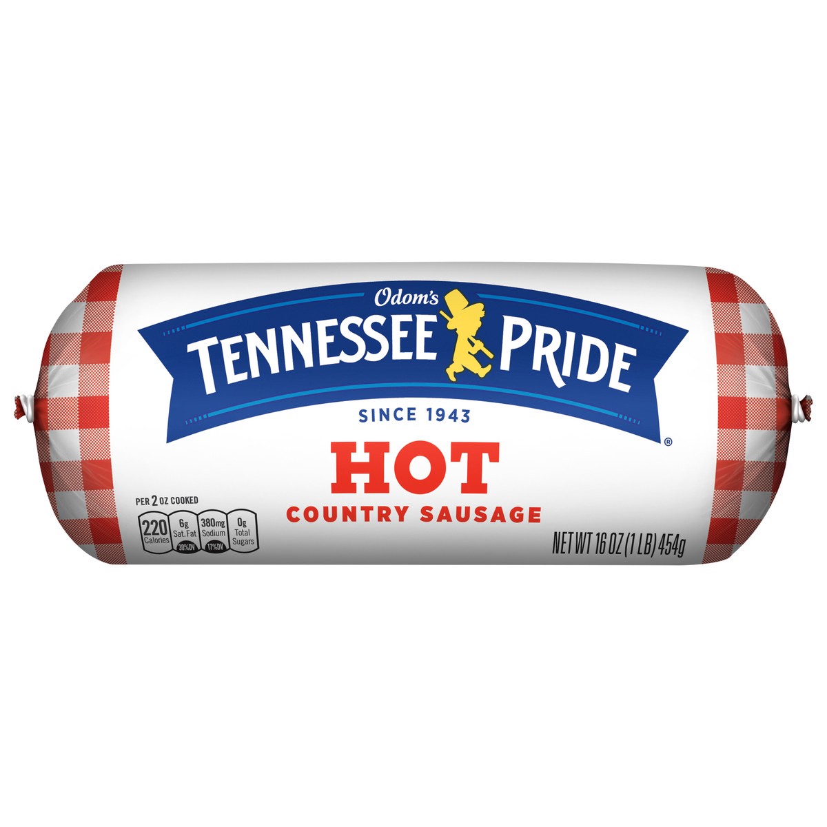 slide 1 of 5, Odom's Tennessee Pride Hot Country Sausage 16 oz, 16 oz