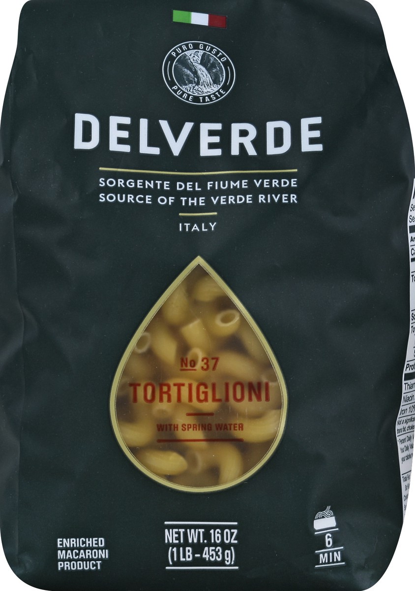 slide 1 of 5, Delverde Tortiglioni 16 oz, 16 oz