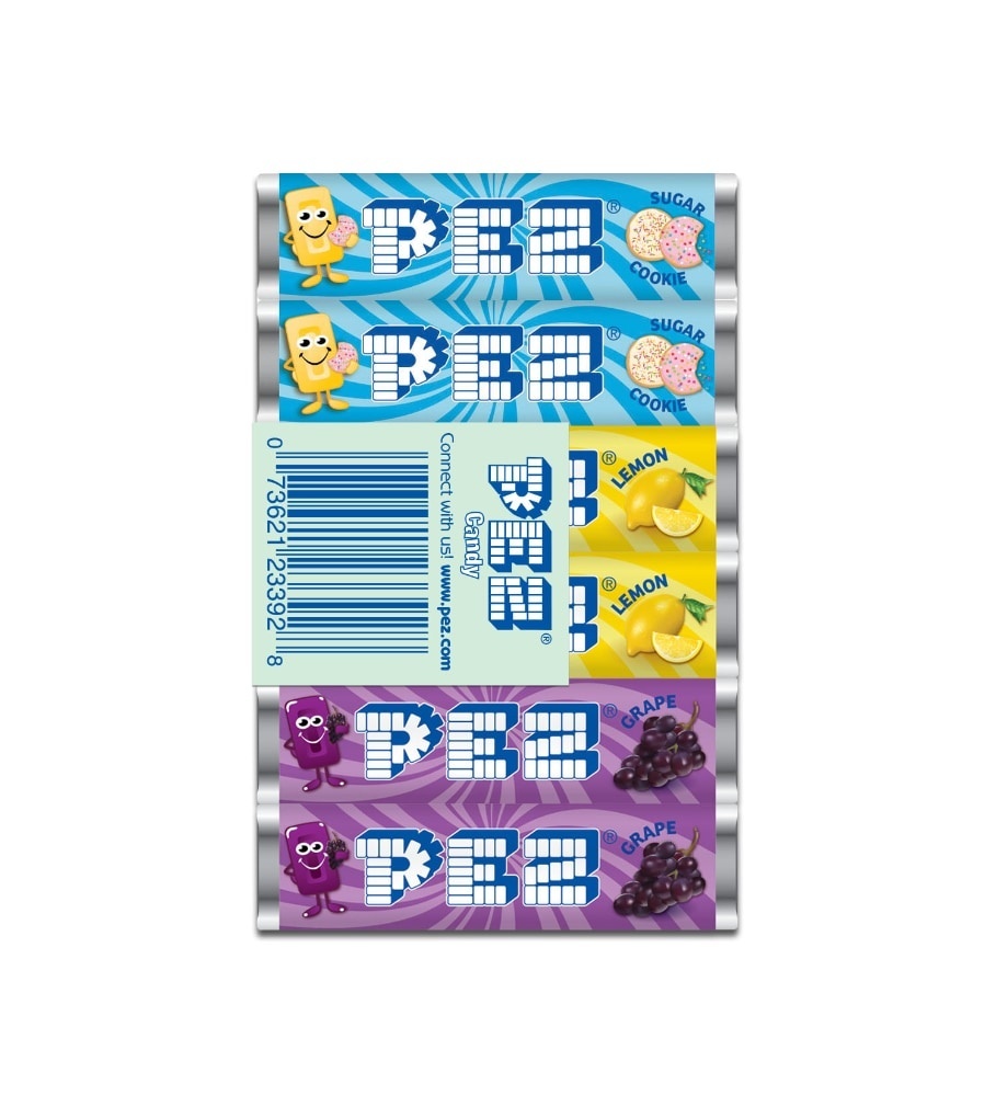 slide 1 of 5, Pez Assortment Christmas Candy Refill, 1 ct