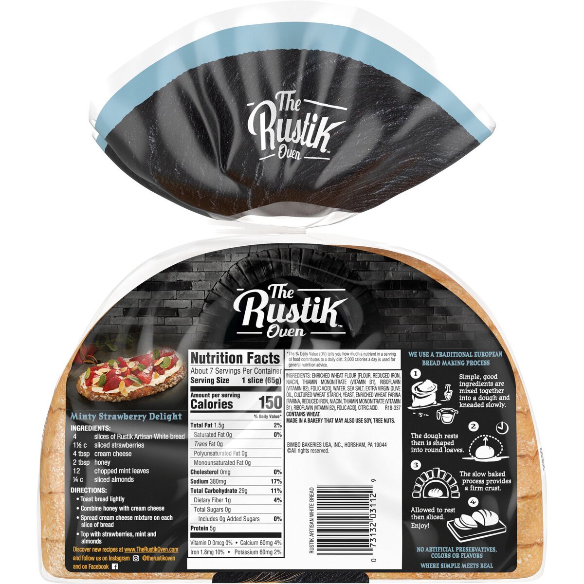 slide 3 of 7, The Rustik Oven Artisan White Bread, 16 oz