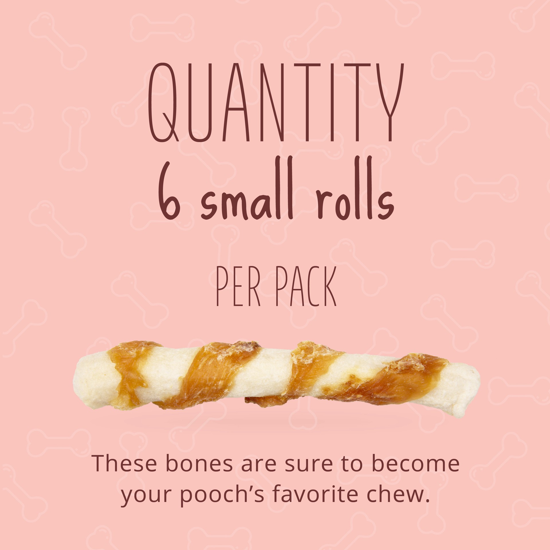 slide 2 of 10, Better Belly Proteins With Real Venison Small Rolls 6 Count, Digestible Rawhide For Dogs, 0.32 lb