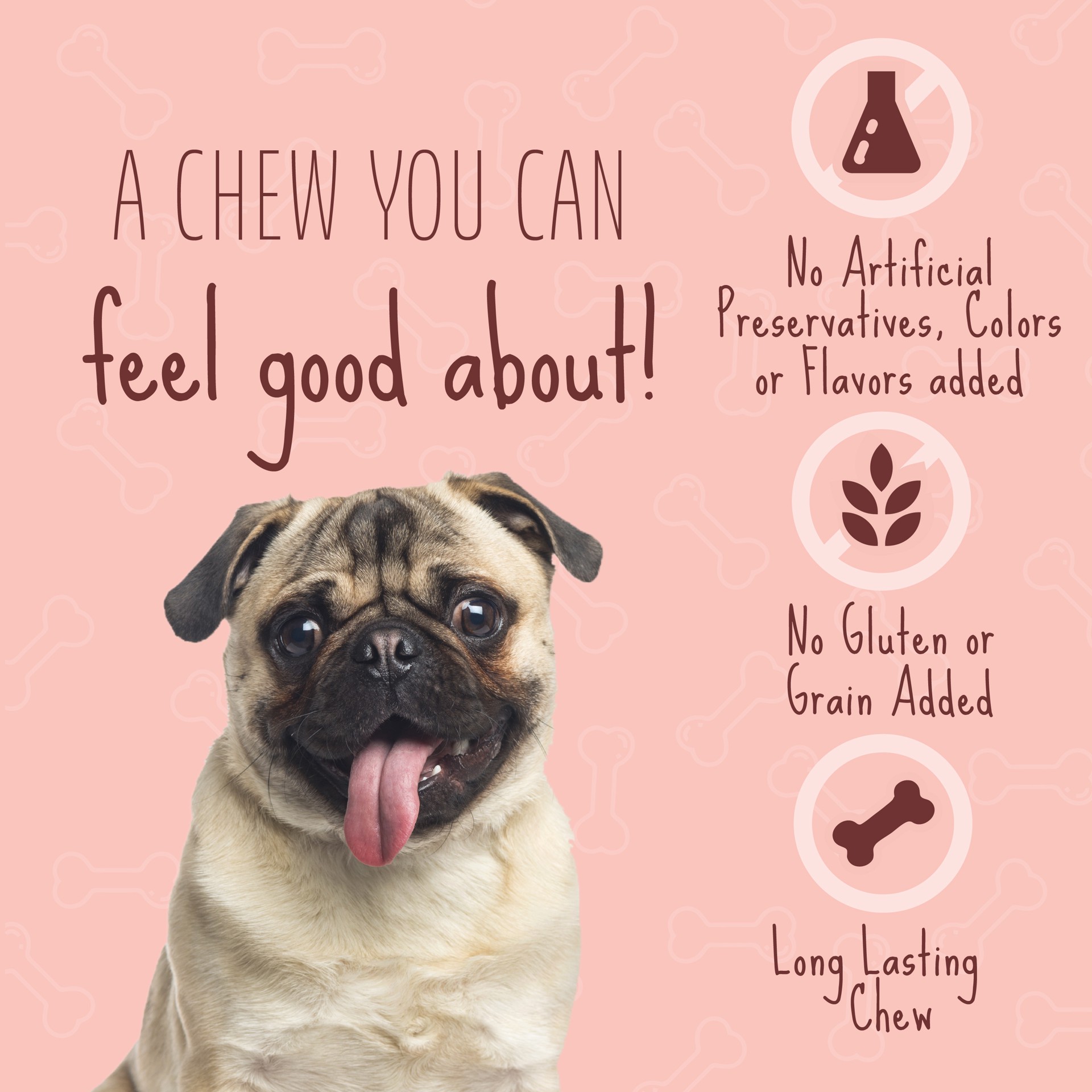 slide 5 of 10, Better Belly Proteins With Real Venison Small Rolls 6 Count, Digestible Rawhide For Dogs, 0.32 lb