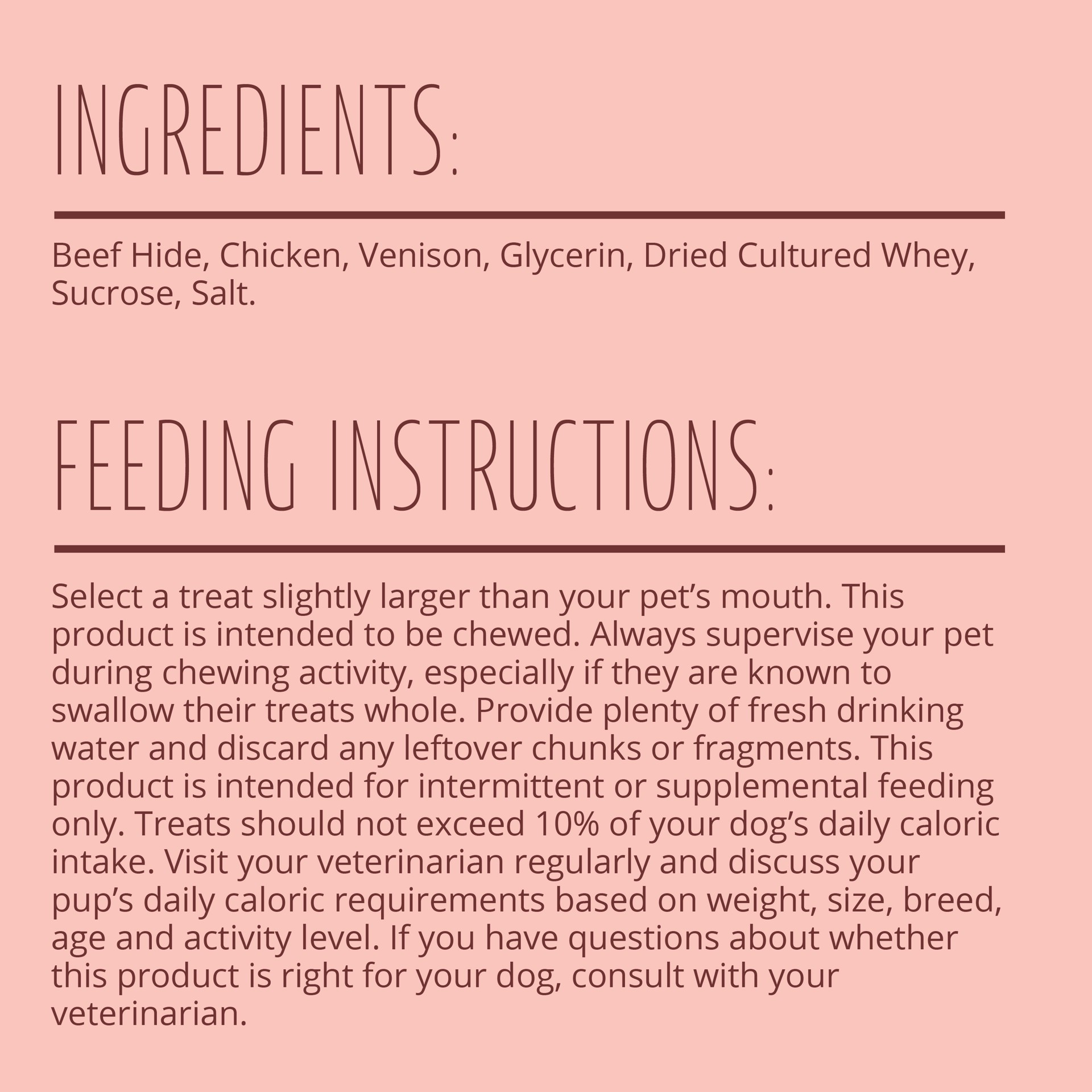 slide 6 of 10, Better Belly Proteins With Real Venison Small Rolls 6 Count, Digestible Rawhide For Dogs, 0.32 lb