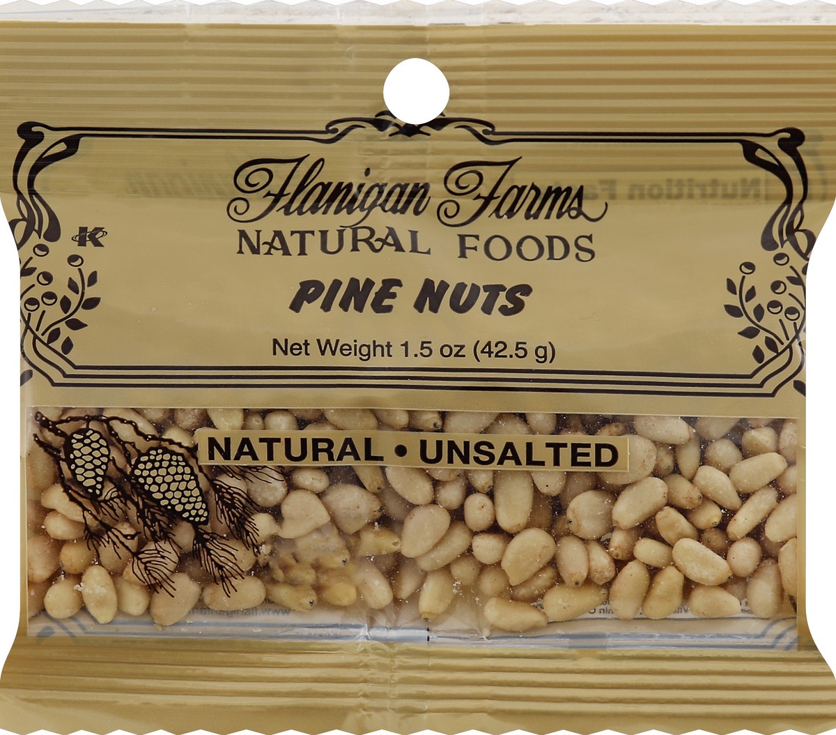 slide 7 of 7, Flanigan Farms Pine Nuts Natural Unsalted, 1.5 oz