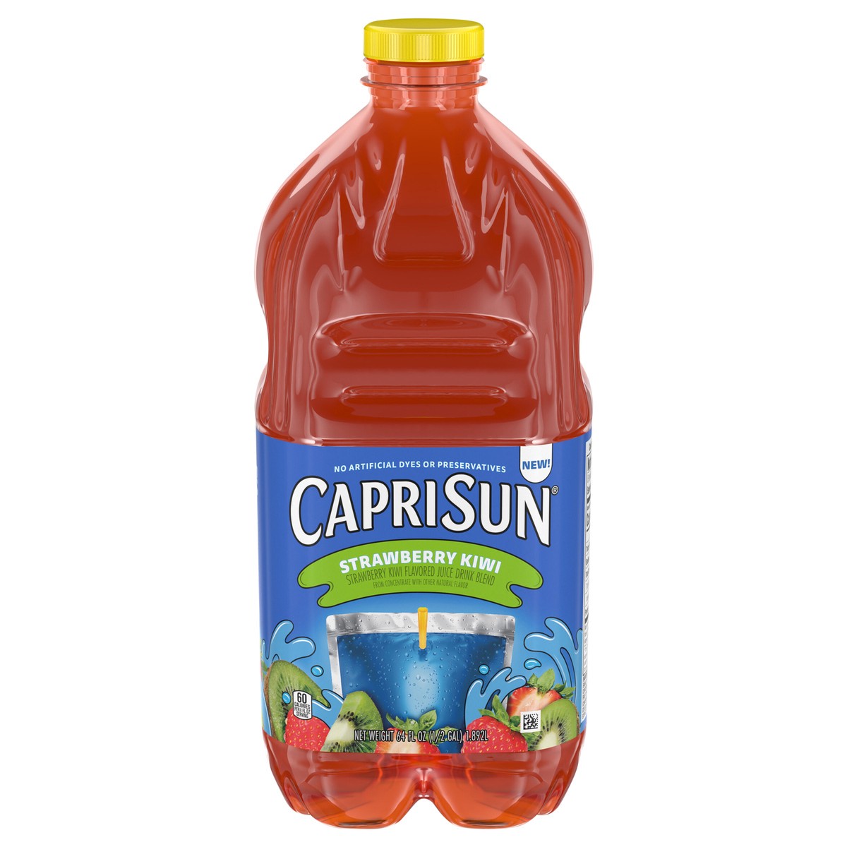 slide 1 of 5, Capri Sun Jce Strawberry Kiwi, 64 fl oz