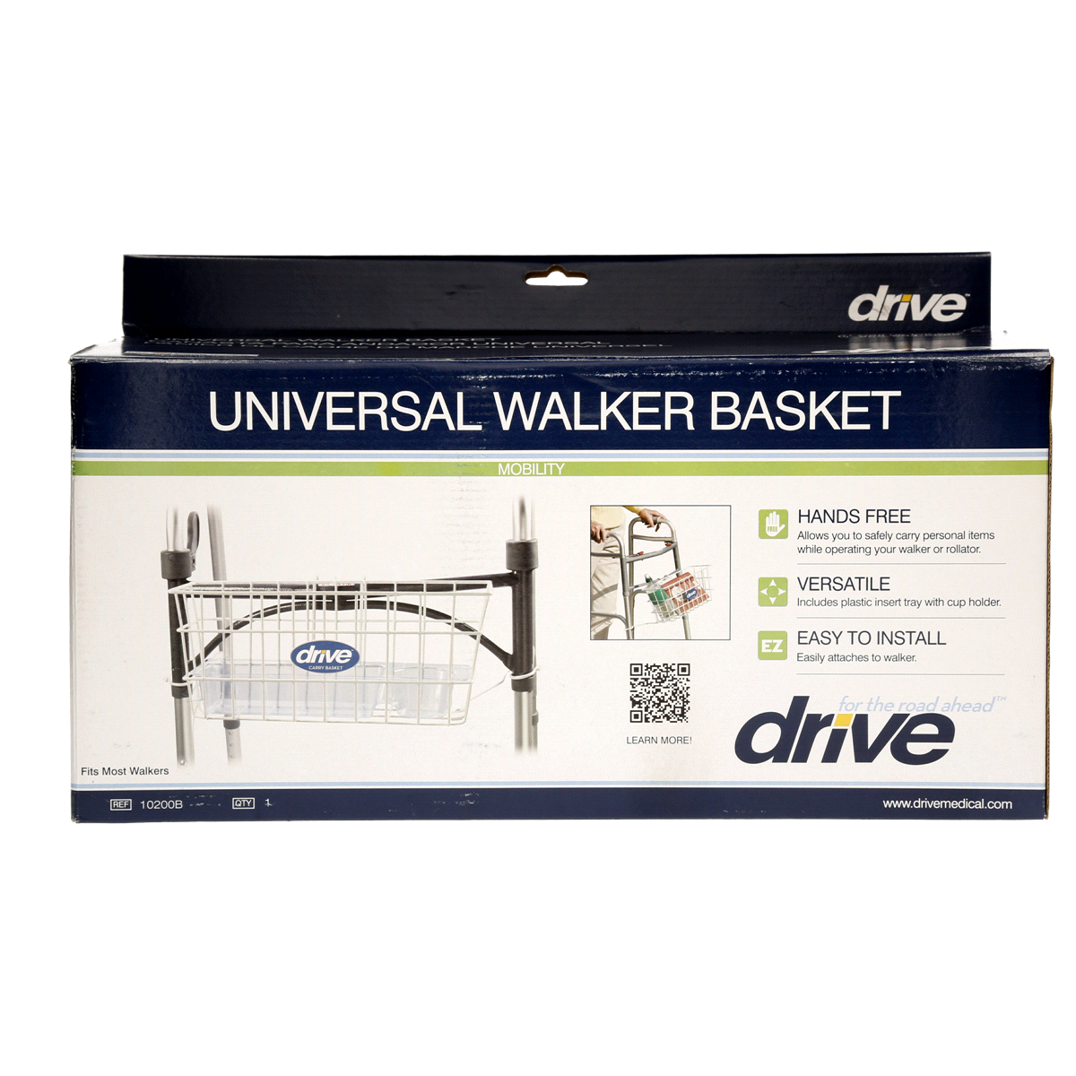 slide 1 of 5, Drive Universal Walker Basket, 1 ct