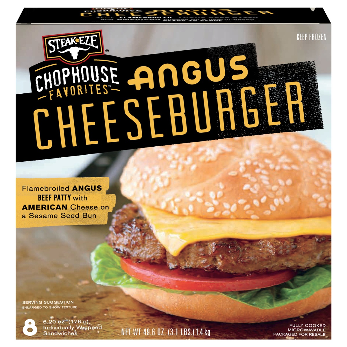 slide 1 of 1, AdvancePierre Cheeseburgers, 8 ct